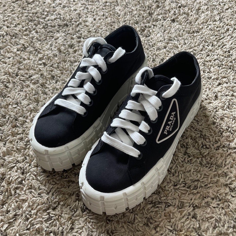 Prada 50MM Logo Platform Sneakers